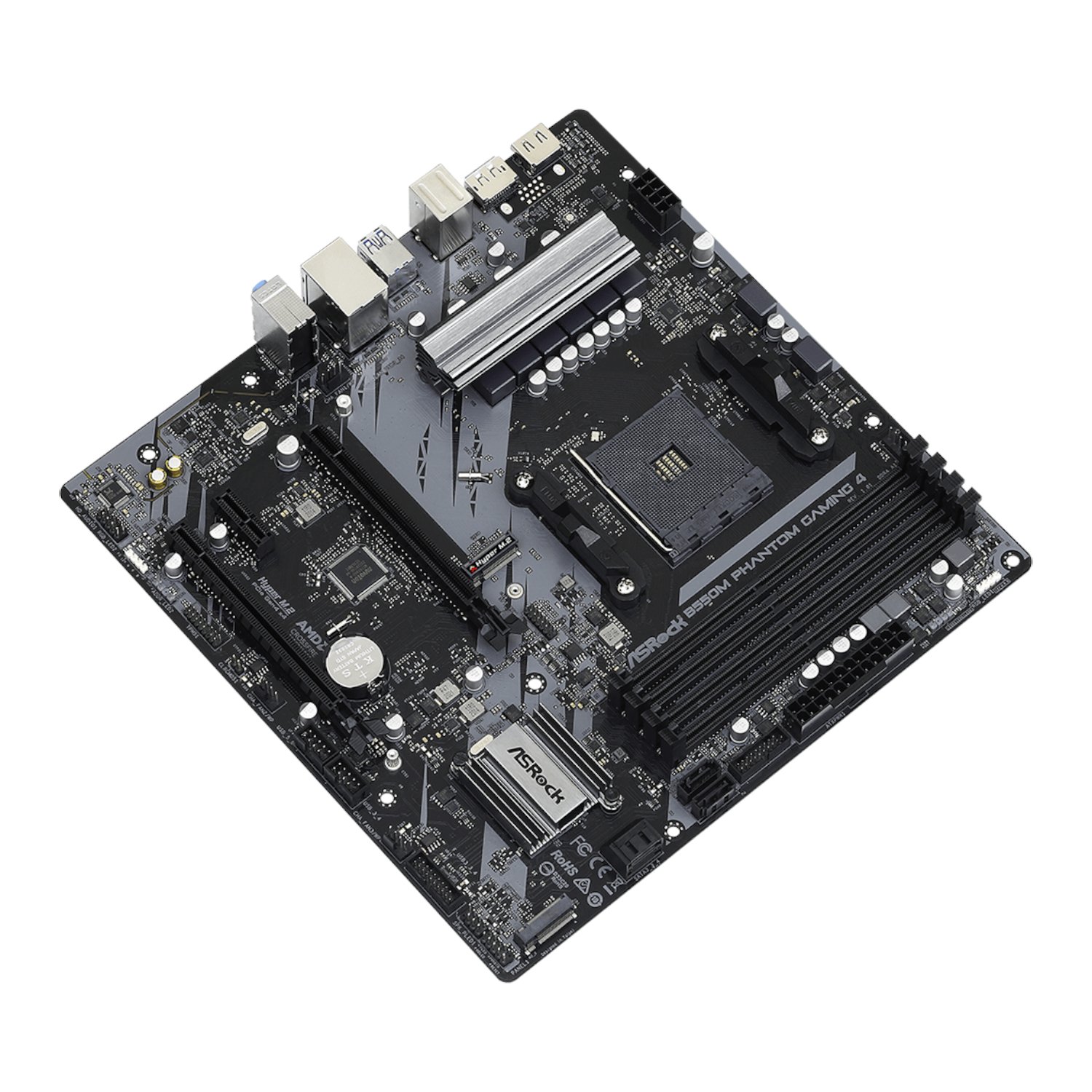 ASRock B550 Phantom Gaming 4 AM4 M-ATX Motherboard - Image 3