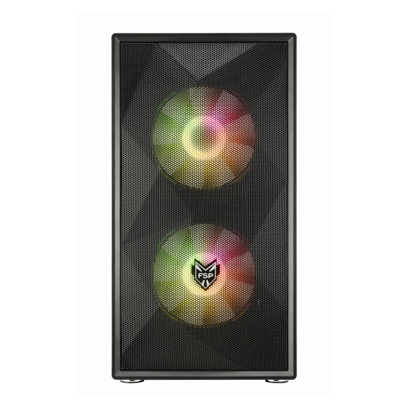 FSP CST130A Micro-ATX Gaming Chassis - Black - Image 3