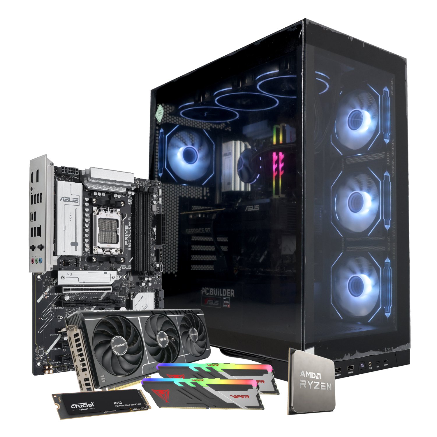 PCBuilder Ryzen 5 7600 MAVERICK Windows 11 Gaming PC - Image 18