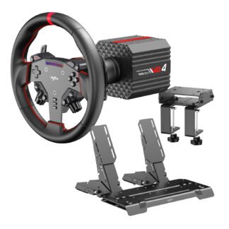 PXN VD4 Direct Drive Sim Racing Wheel – PD-HM Dual Pedal – Z8 Clamp Bundle