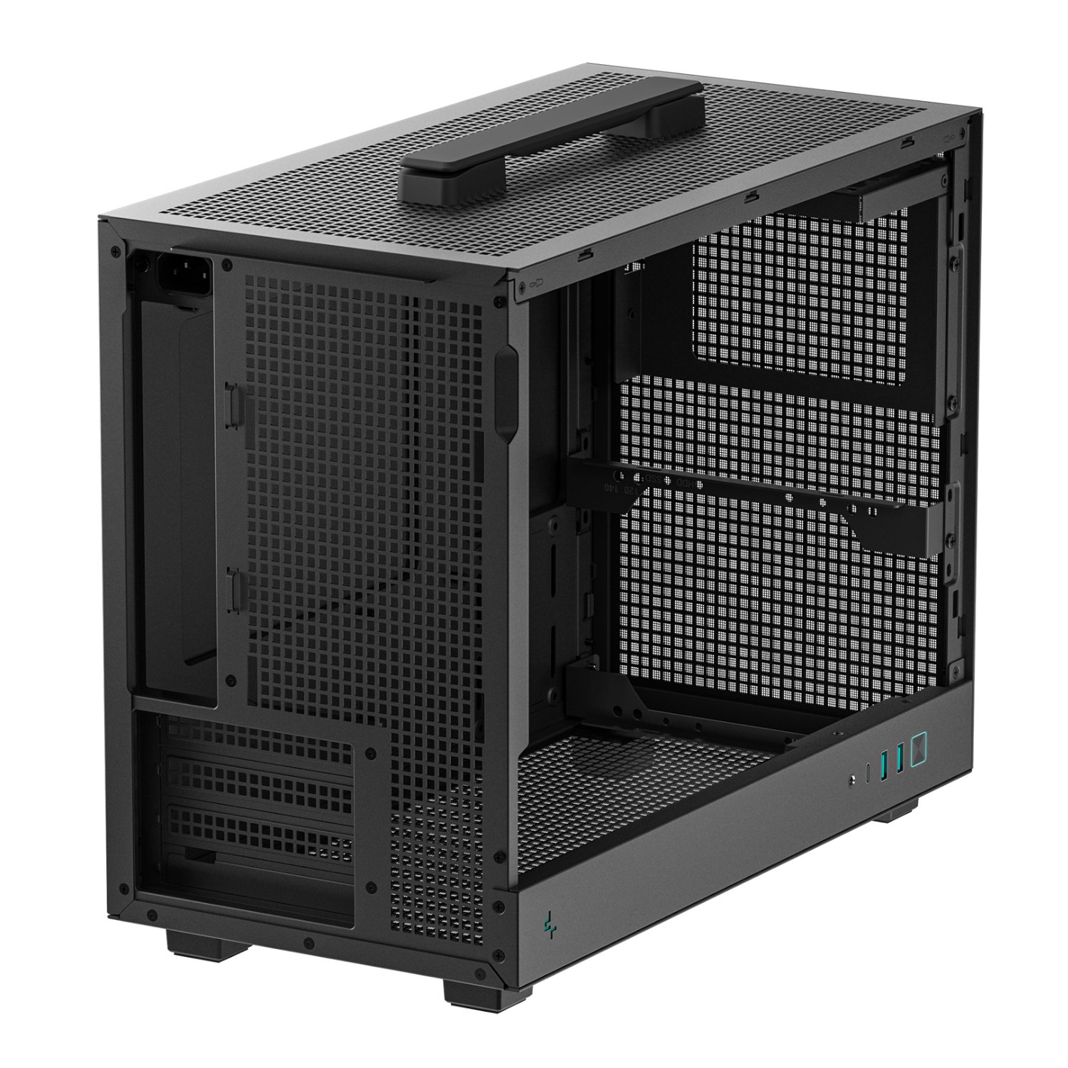 DeepCool CH160 PLUS Micro-ATX Chassis - Black - Image 5