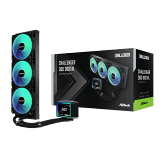 ASRock Challenger 360 Digital AIO Liquid Cooler - Black
