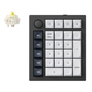 Keychron Q0 Max QMK Gateron Jupiter Banana RGB Wireless Custom Number Pad Shell White