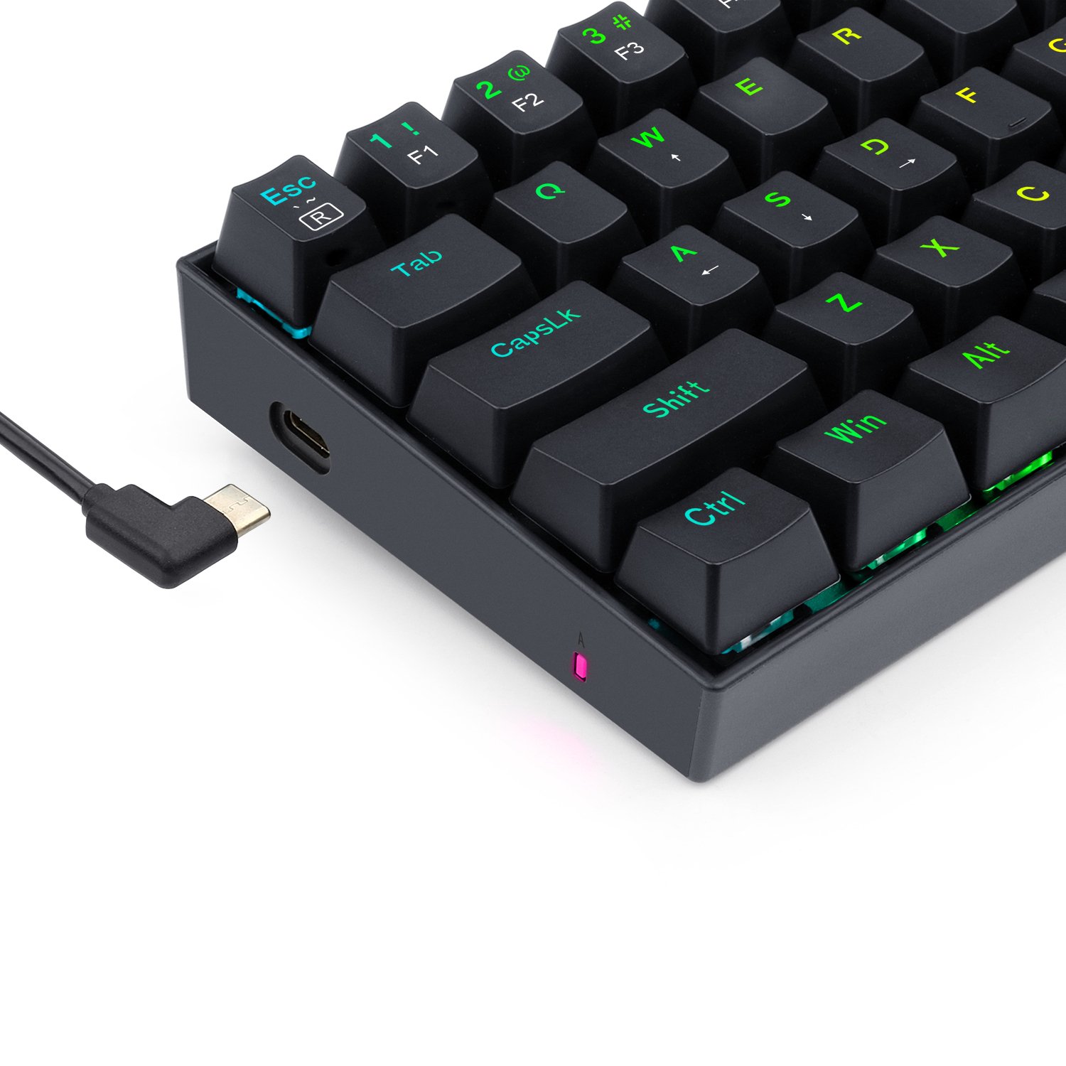 REDRAGON DRAGONBORN Wired Mechanical Keyboard RGB 67Key Design - Black - Image 3