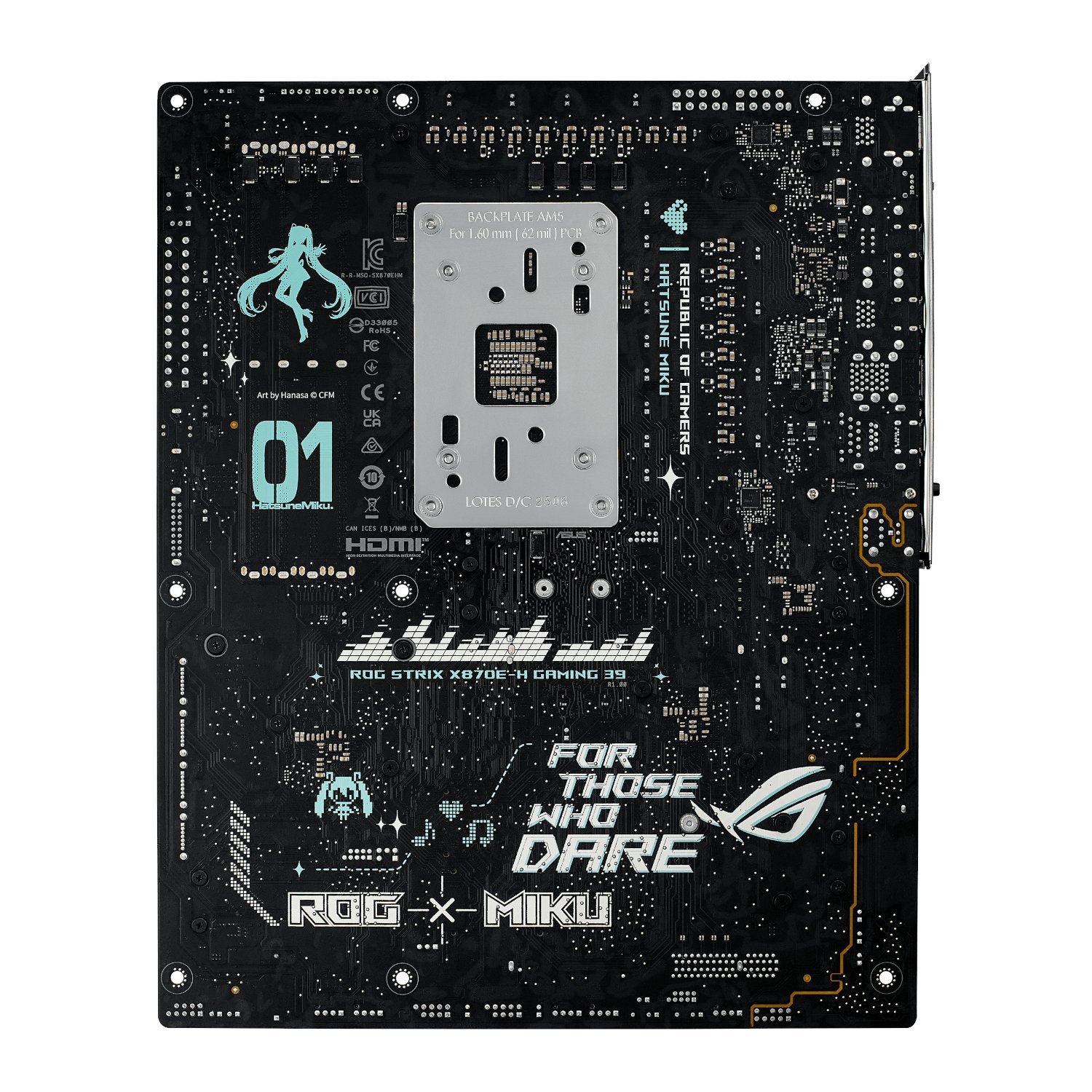 Asus ROG Strix X870E-H Gaming Wi-Fi 7 AM5 ATX Hatsune Miku Edition Motherboard - Image 7