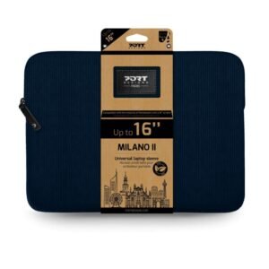PORT MILANO II ECO laptop sleeve 16" Navy Blue - TauTech South Africa