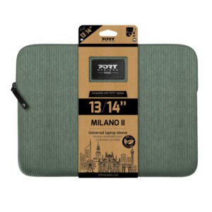 Port Designs Milano II Eco 13/14" Universal Laptop Sleeve - Sage Green - TauTech South Africa