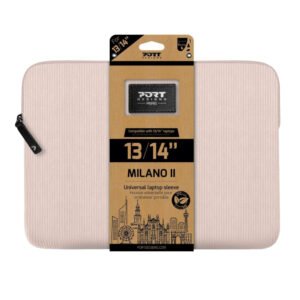 Port Designs Milano II Eco 13/14" Universal Laptop Sleeve - Plush Pink - TauTech South Africa