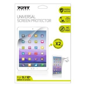 Port Connect Universal Screen Protector for 11" Tablets Twin Pack - Clear - TauTech South Africa