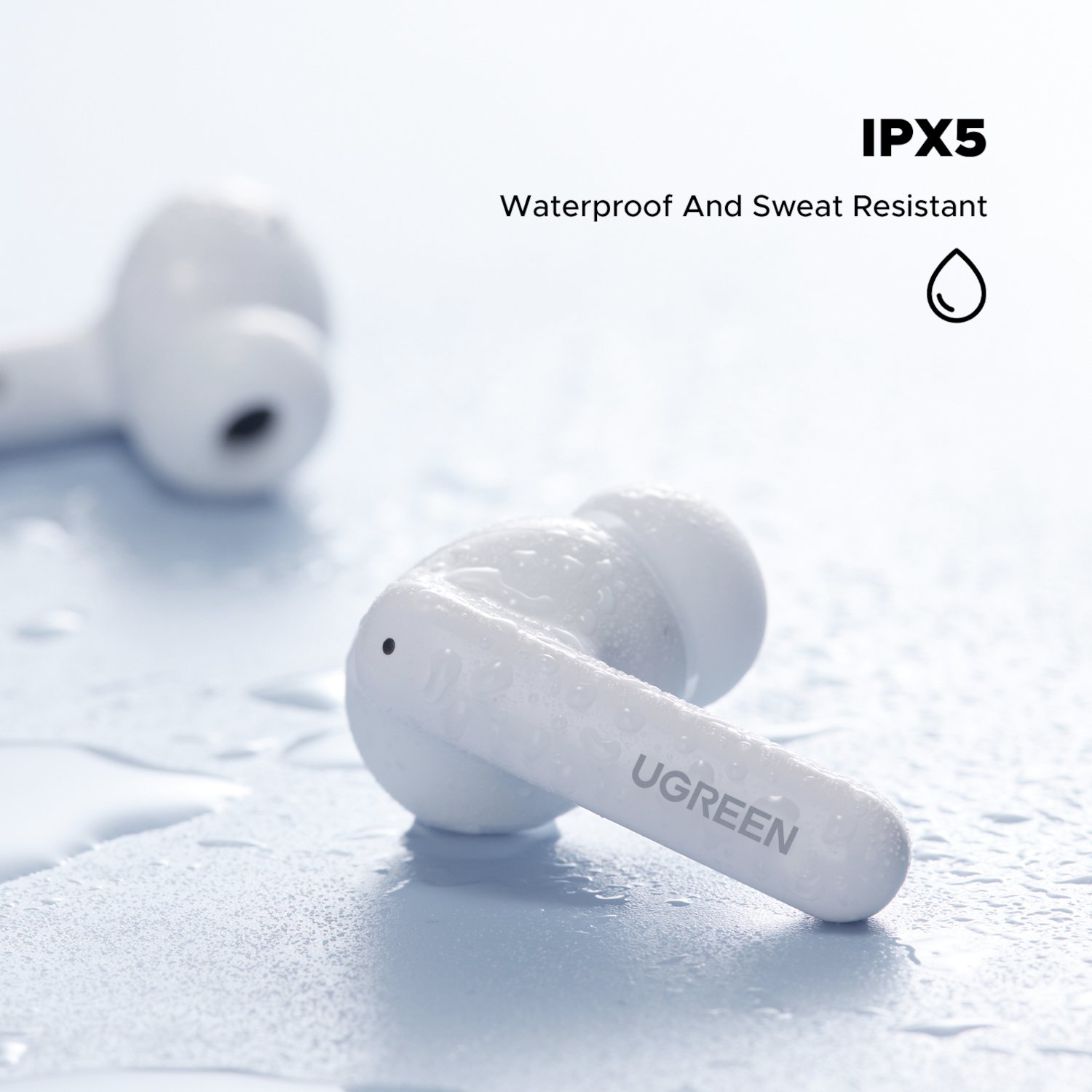 UGREEN EchoBuds Magic Wireless (In-Ear Earphones)–White - Image 4