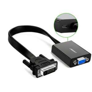 UGREEN DVI-D 24+1 to VGA Active Video Adapter (Male to Female) – Black - TauTech South Africa