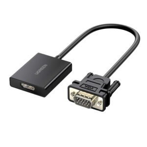 UGREEN VGA to HDMI Converter | Male to Female | 1080P Full HD – Black - TauTech South Africa