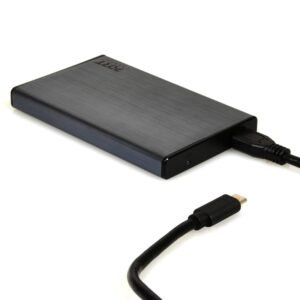 Port Connect 2.5" USB-C External HDD Enclosure Black - TauTech South Africa