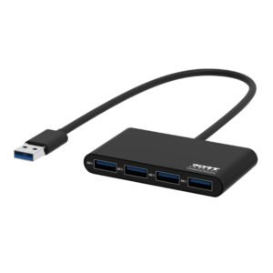 Port USB3.0 to 4 x USB3.0 5Gbps 4 Port Hub - Black - TauTech South Africa