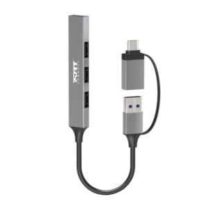 Port Connect USB Type-C to 4-port USB-A 3.0/2.0 Hub - TauTech South Africa