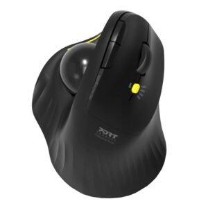 Port Connect Bluetooth + Wireless Rechargeable Ergonomic Trackball Mouse - TauTech South Africa