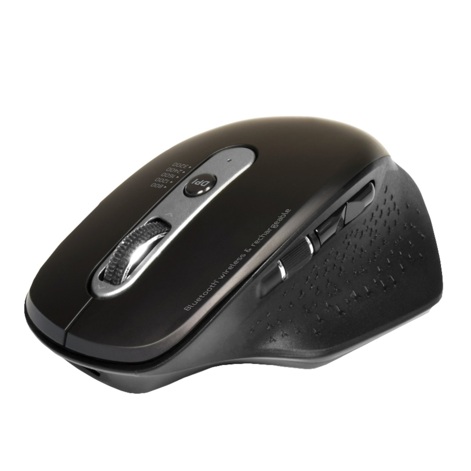 Port Connect Bluetooth Wireless and Rechargeable Executive Mouse - Black - Image 2