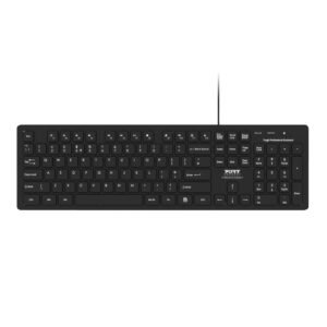 Port Connect Tough Office USB Keyboard - Black - TauTech South Africa