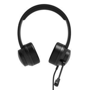 Port Connect USB Headset 1.8m Cable with Mic and Padded/Soft Cushions Black - TauTech South Africa