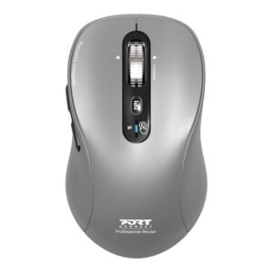 Port Connect Wireless Bluetooth Expert and Mac Mouse - Grey - TauTech South Africa