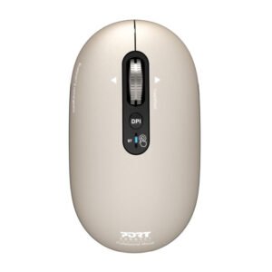 Port Connect PURE MAC Rechargeable Wireless and Bluetooth Mouse - Pearl - TauTech South Africa