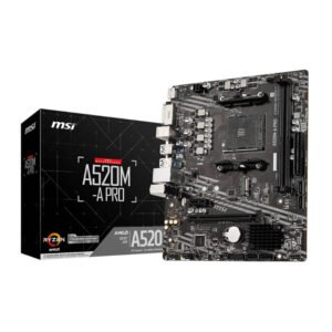MSI A520M-A PRO AM4 AMD MATX Gaming Motherboard - TauTech South Africa