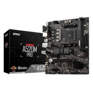 MSI A520M-PRO AMD AM4 MATX Gaming Motherboard - TauTech South Africa