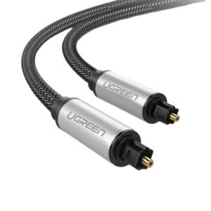 UGREEN AV108 Male to Male Toslink Optical Audio Cable 2m–Grey - TauTech South Africa