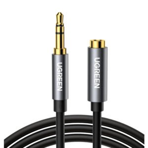 UGREEN AV118 3.5mm AUX Extension Cable 3m – Male to Female –(Black) - TauTech South Africa