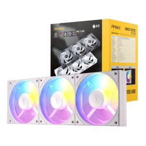 Antec Connect 120 Reverse ARGB PWM Fan 3 Pack – White - TauTech South Africa