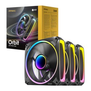 Antec ORBIT PWM 120mm ARGB Fan 3 Pack - Black - TauTech South Africa