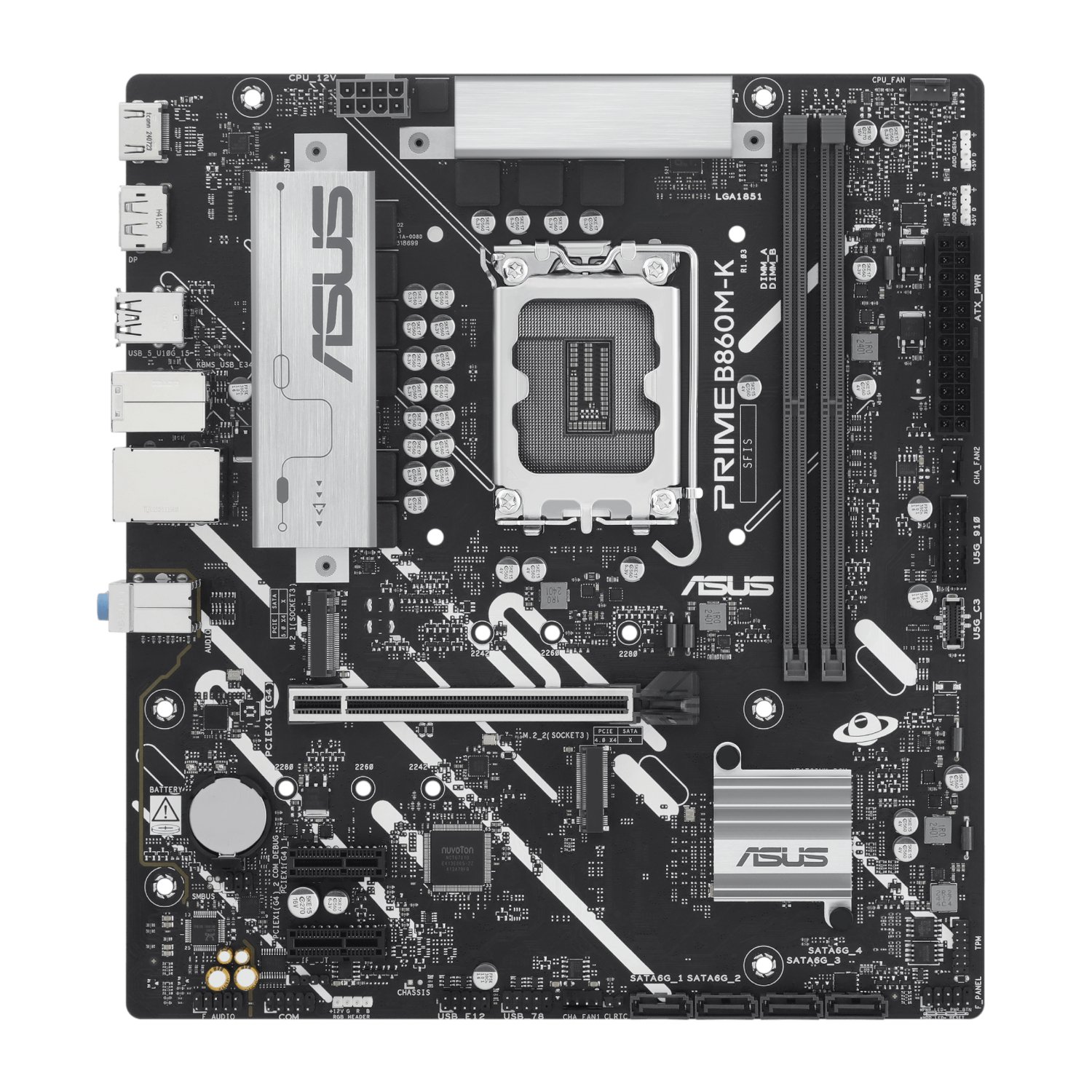 Asus PRIME B860M-K Intel LGA1851 M-ATX Motherboard - Image 2