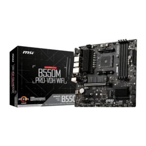 MSI B550M PRO-VDH WIFI AMD AM4 MATX Gaming Motherboard - TauTech South Africa