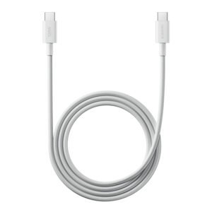 Xiaomi 6A Braided USB Type-C to USB Type-C Cable (1m) - White - TauTech South Africa