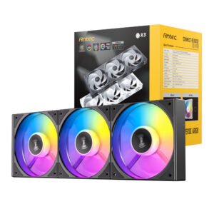 Antec Connect 120 Reverse ARGB PWM Fan 3 Pack - Black - TauTech South Africa