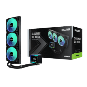 ASRock Challenger 360 Digital AIO Liquid Cooler - Black - TauTech South Africa