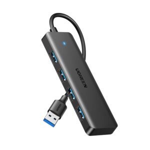 UGREEN 4-in-1 USB 3.0 Hub - High-Speed 5Gbps Data Transfer - Grey - TauTech South Africa