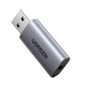 UGREEN CM383-80864 USB-A to 3.5mm Audio Jack External Sound Adapter - Silver - TauTech South Africa