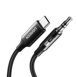 UGREEN USB Type-C to 3.5mm AUX Audio Cable 1M - Black - TauTech South Africa