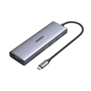 UGREEN 9-in-1 Type-C Hub | HDMI | VGA | LAN | SD/TF | 100W PD | USB3.0 - TauTech South Africa