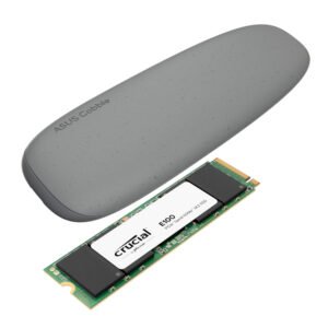 Asus Cobble M.2 SSD Type-C Enclosure and Crucial E100 1TB NVMe Bundle - Grey - TauTech South Africa