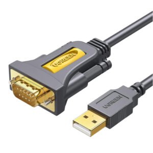 UGREEN USB 2.0 to RS-232 Serial Adapter Cable (USB-A Male to DB9 Male)-Black - TauTech South Africa