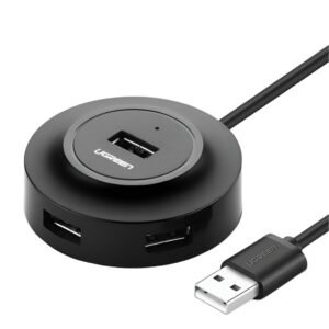 UGREEN 4-IN 1 USB 2.0 Hub (20777) - Black - TauTech South Africa