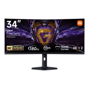 Xiaomi G34WQi 34" 1440p UltraWide VA Curved Gaming Monitor (180Hz, 1ms) - TauTech South Africa