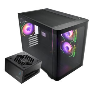 FSP S380 M-ATX ARGB Gaming Chassis and VITA GM 750W Power Supply Bundle - TauTech South Africa