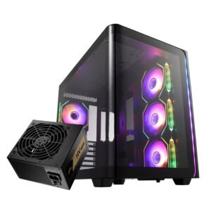 FSP M580 ATX Gaming Chassis and HV Pro 650W Power Supply Bundle - TauTech South Africa