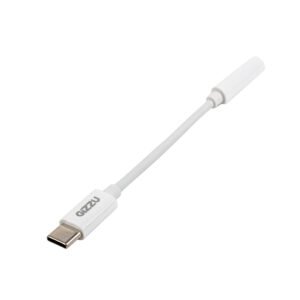 Gizzu USB Type-C to 3.5mm AUX Audio Adapter - White - TauTech South Africa