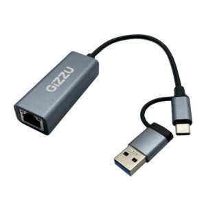 Gizzu High Speed Type-C/A to Gigabit Adapter Poly - TauTech South Africa