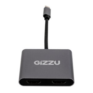 Gizzu 4-in-1 Type-C to Dual HDMI Hub - TauTech South Africa