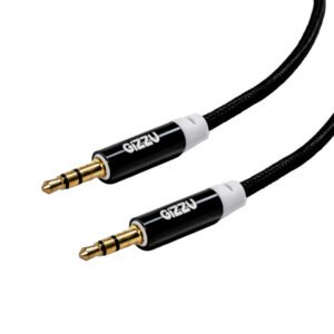 Gizzu 3.5mm AUX Cable 2m - Black - TauTech South Africa